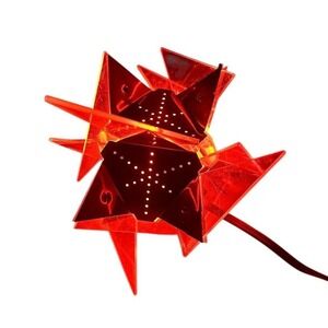 Vintage 1950s Crystalite Lucite Atomic‎ Star Tree Topper Mid Century Modern